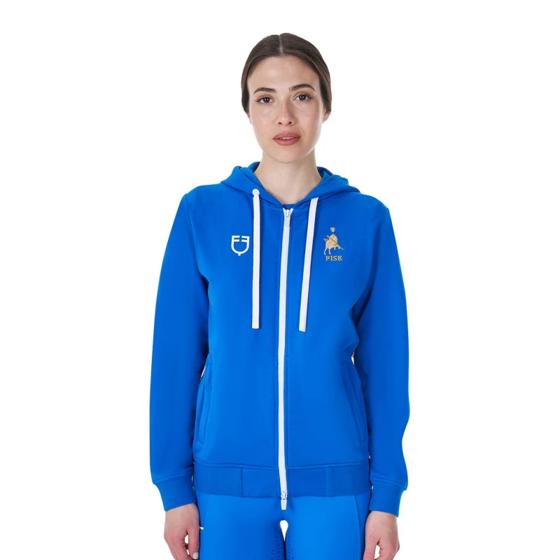 Women's fleece hoodie Equestro X FISE
