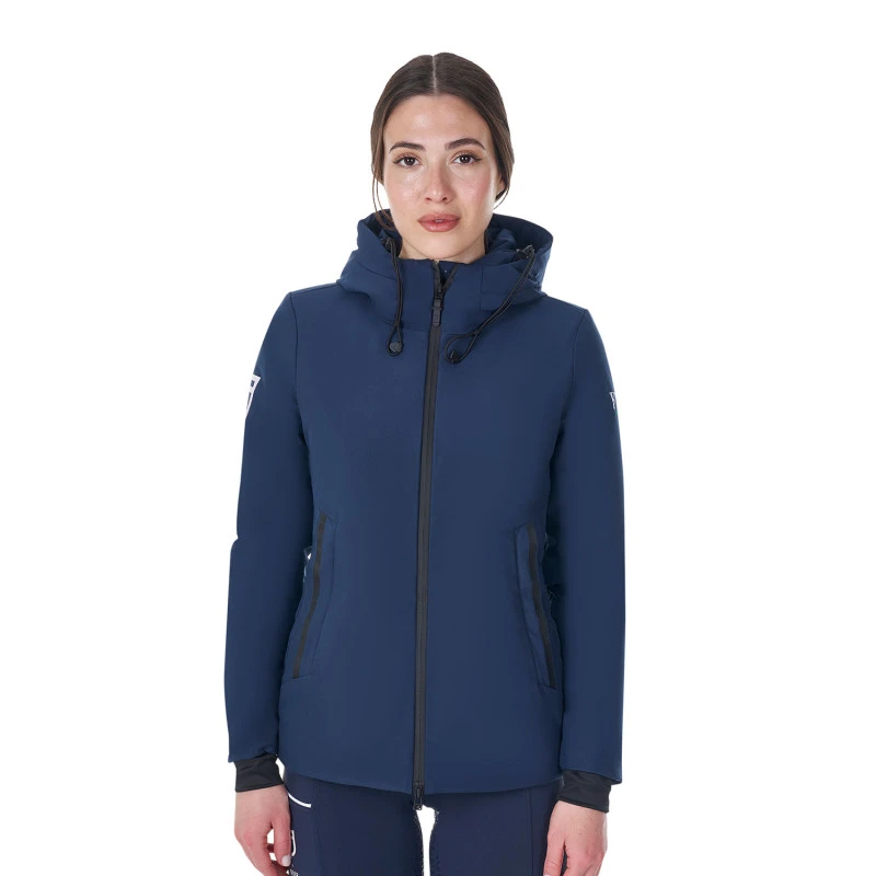 Women's waterproof puffer jacket Equestro X FISE