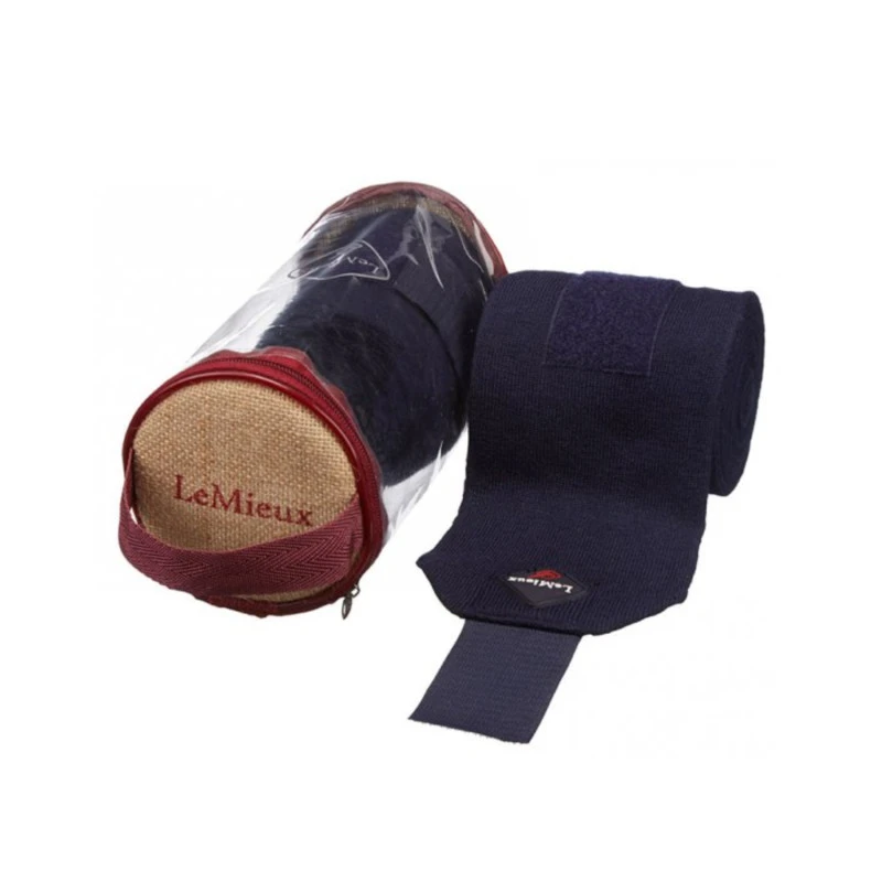 LEMIEUX STABLE BANDAGES PAIR NAVY SET OF 4
