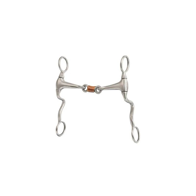 Mordida western de aluminio con juego-lengua de cobre Metalab