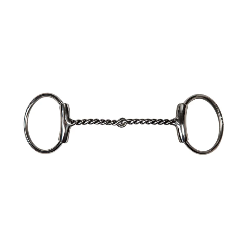 Bf kiełzno o-snaffle zakrzywione i skręcane drut 6 mm