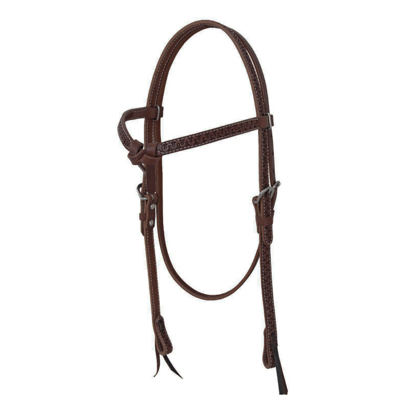 Pool'S Browband Headstall 23747 With Snake Tooling