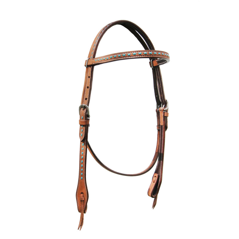 Pool'S Western Headcollar Turquoise Insert