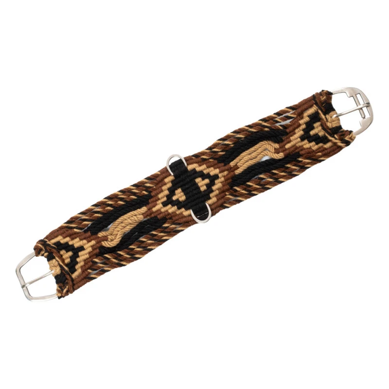 Diamond design mohair western girth