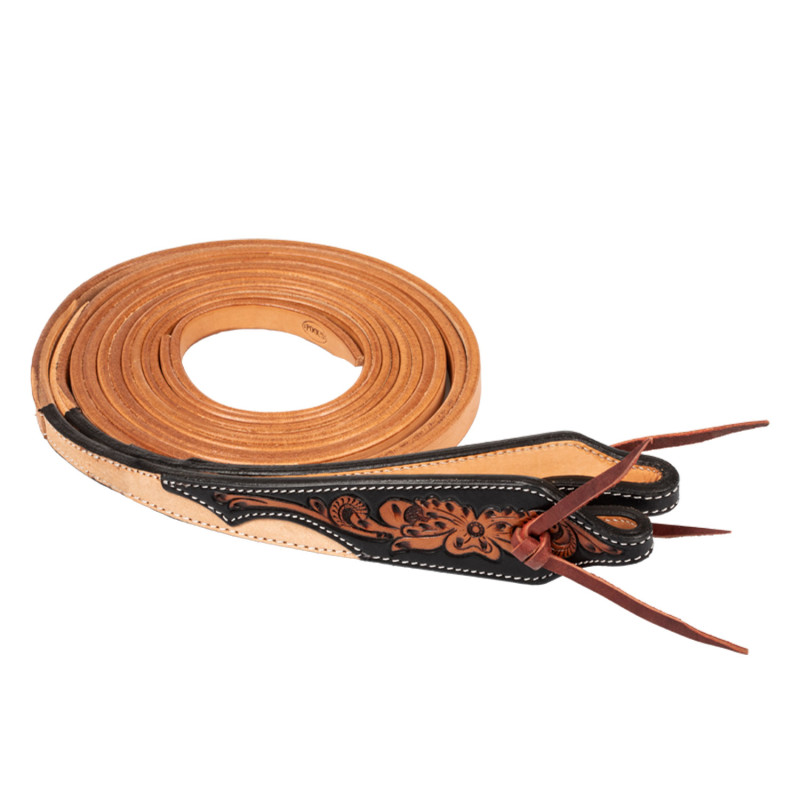 Western Reins Dark Floral Workmanship