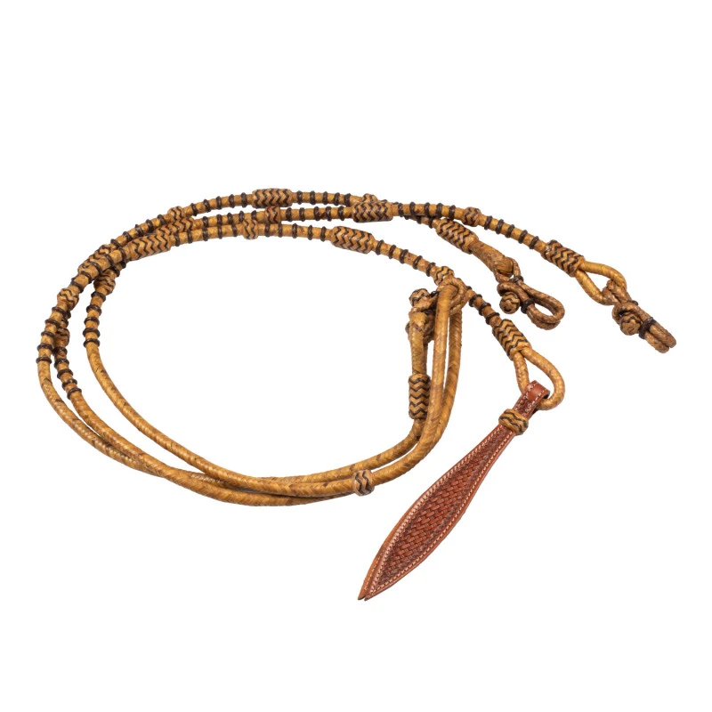 REDINI WESTERN CUOIO CRUDO INTRECCIATO