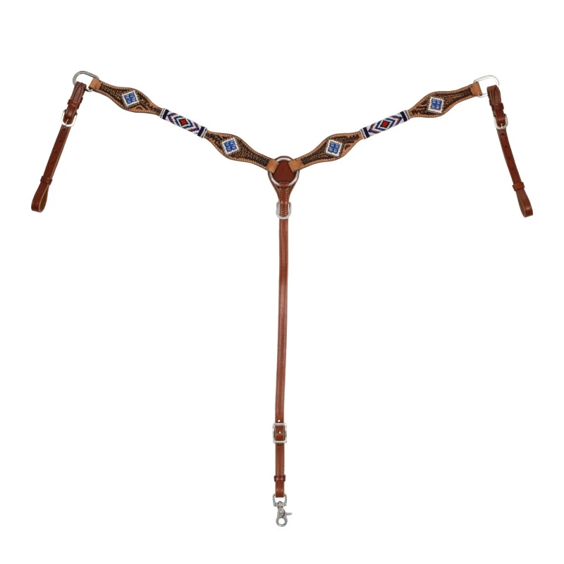 Peitoral com decorações losangulares
