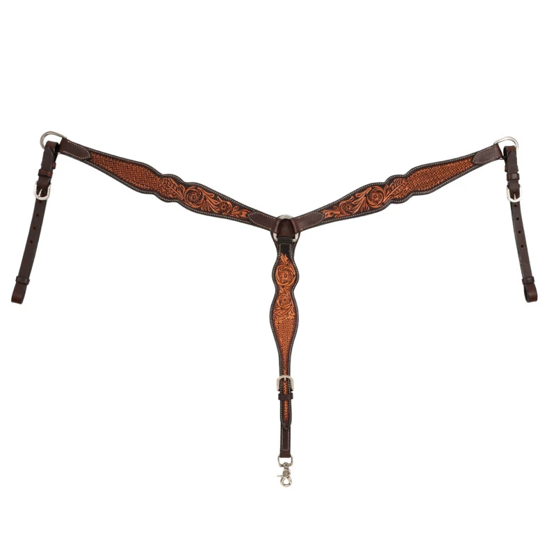 Peitoral western motivo floral