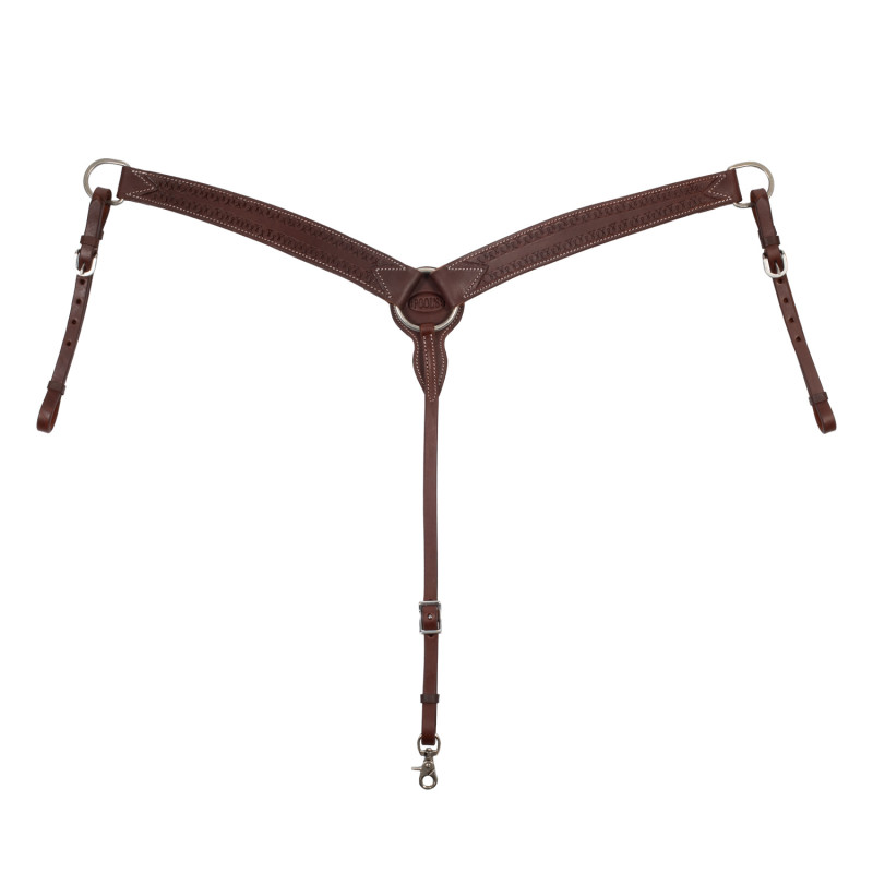 Western leather breastplate