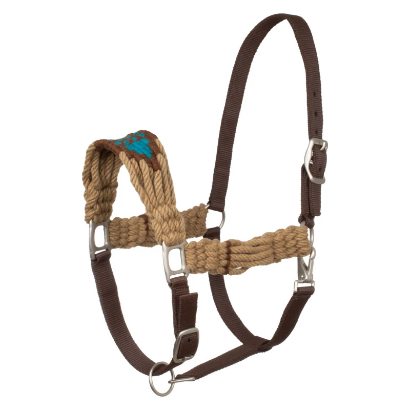 Native design mohair halter