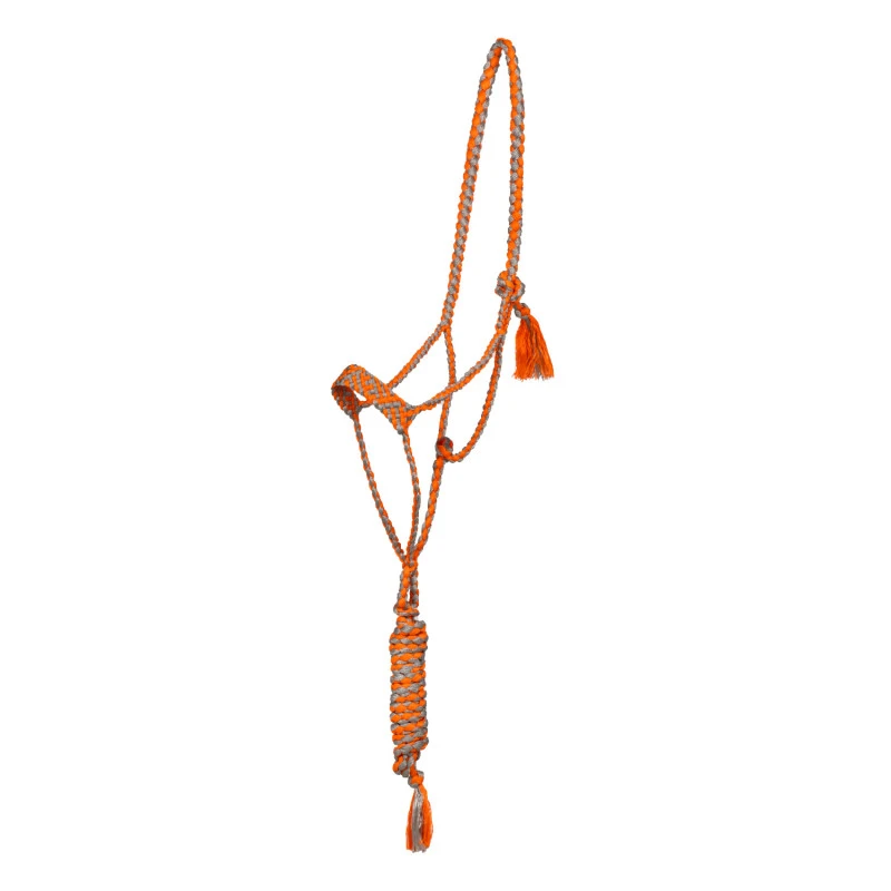 WIDE NOSE ROPE HALTER W/LEAD