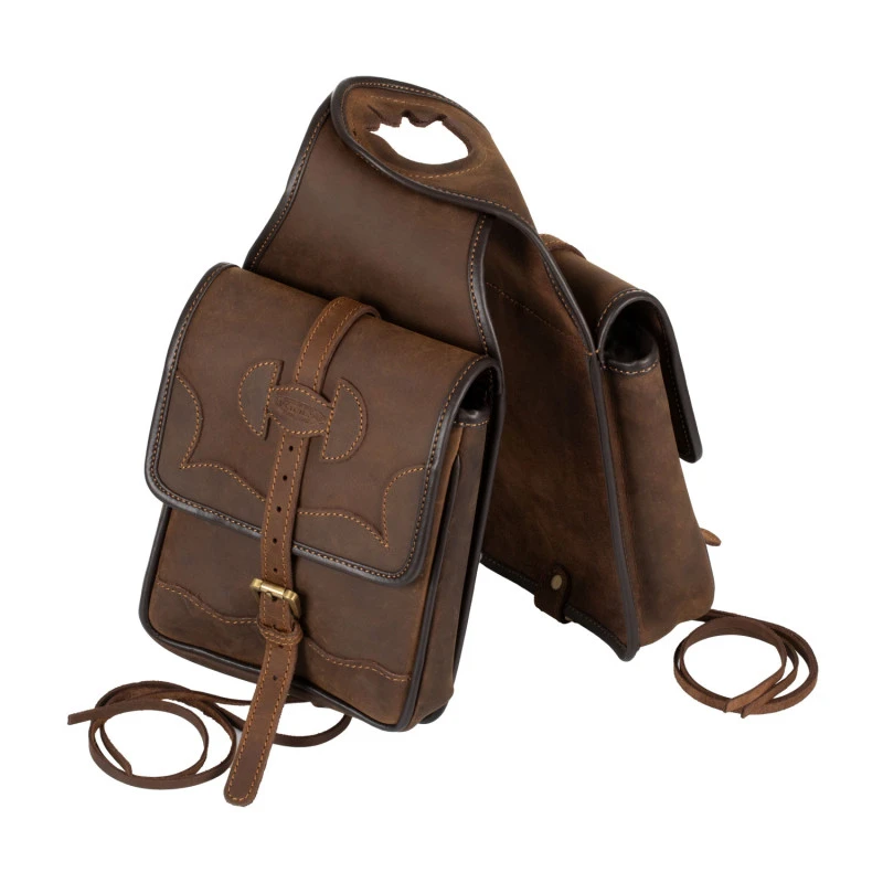 Alforja para silla Western de cuero