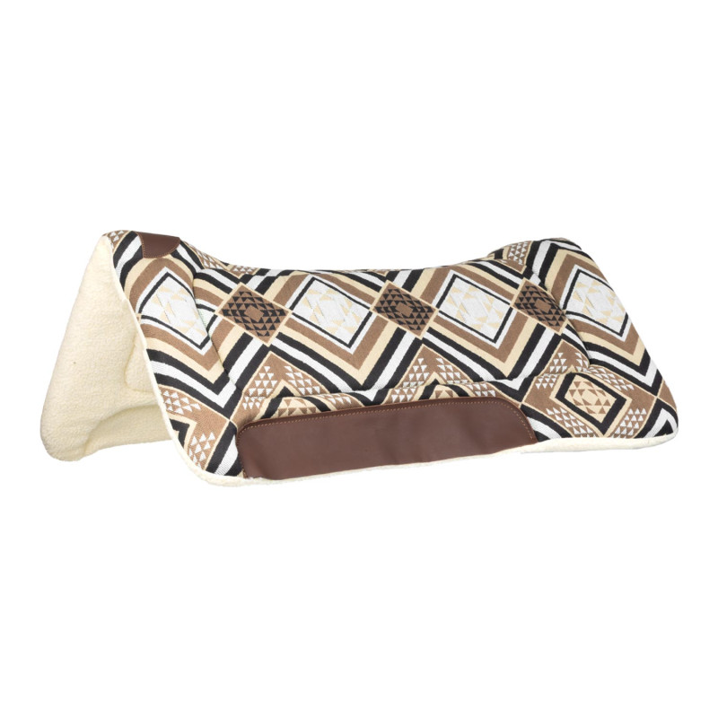 Dakota western saddle pad with eco-friendly wool padding