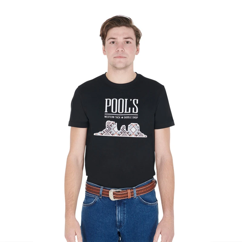 Herren Baumwoll-T-Shirt mit Monument Valley Druck