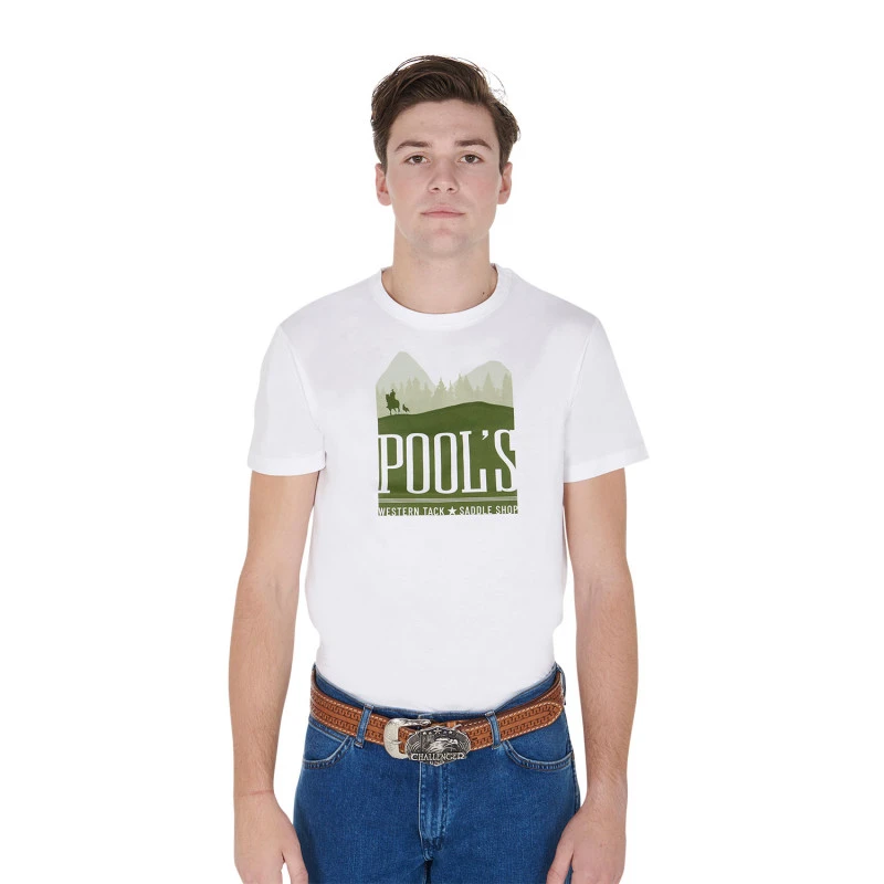 Herren Baumwoll-T-Shirt mit Yellowstone-Print