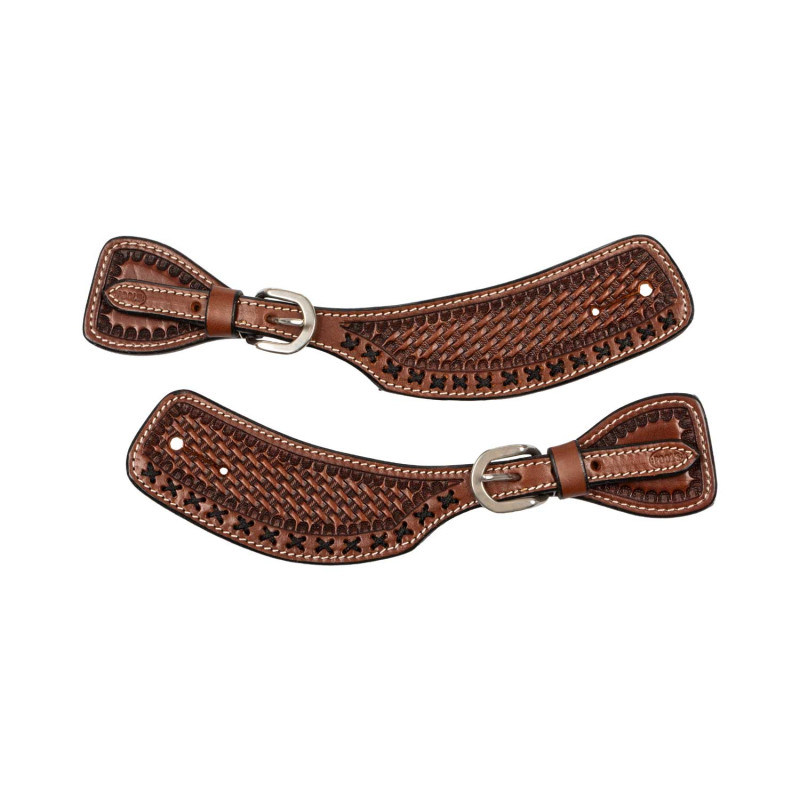 Western Spur Straps With Decorations