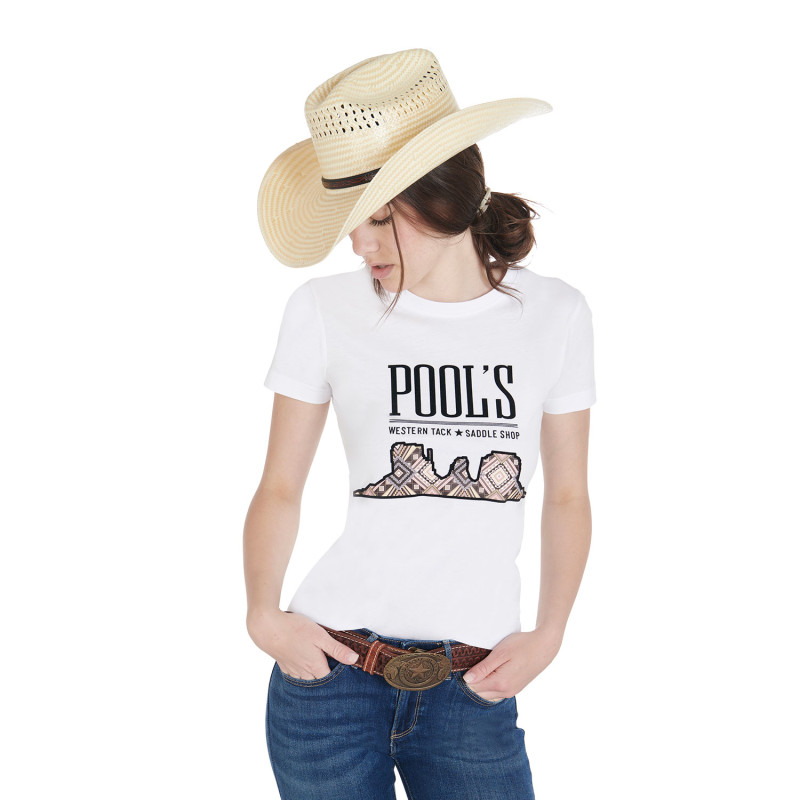 Women's slim fit t-shirt with Monument Valley