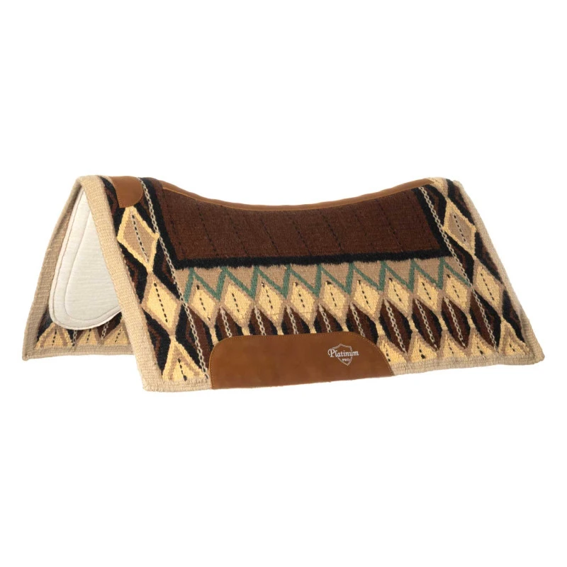 KONTOURIERTES SATTELPAD MIT WOLLLDECKE 34X36