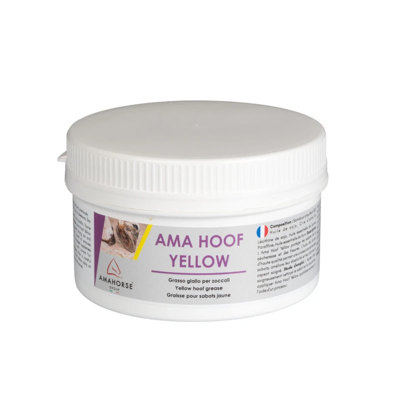 Ama Hoof amarelo graxa para cascos (500 ml)