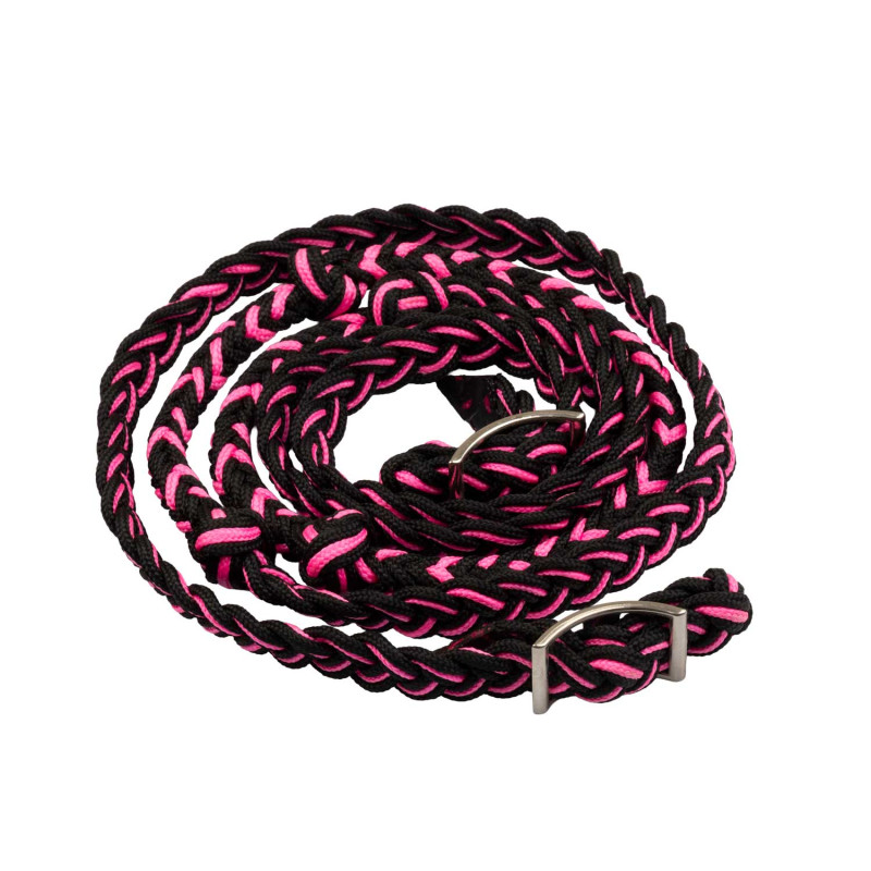 Reins in braided technical material