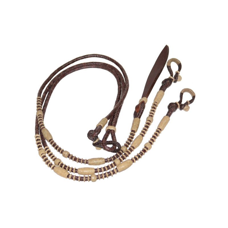 Pool'S Rawhide Color Romal Reins