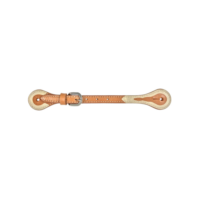 Pool'S Spur Straps W/Rawhide Inserts