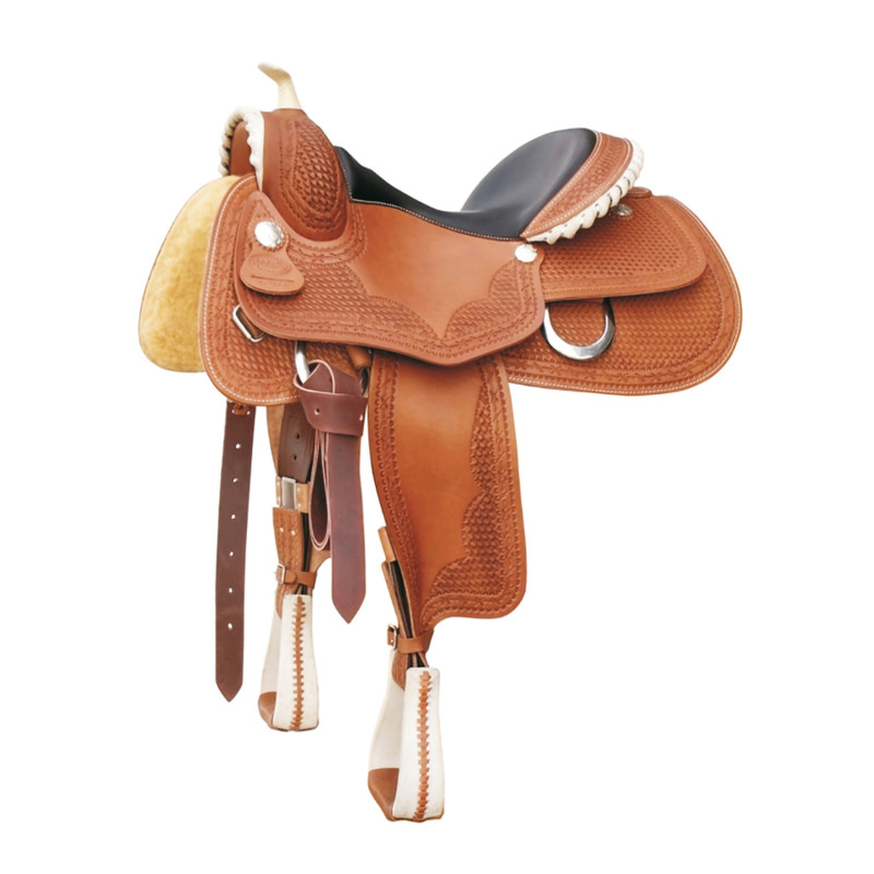 Rawhide Finish Pool'S Saddle 9002