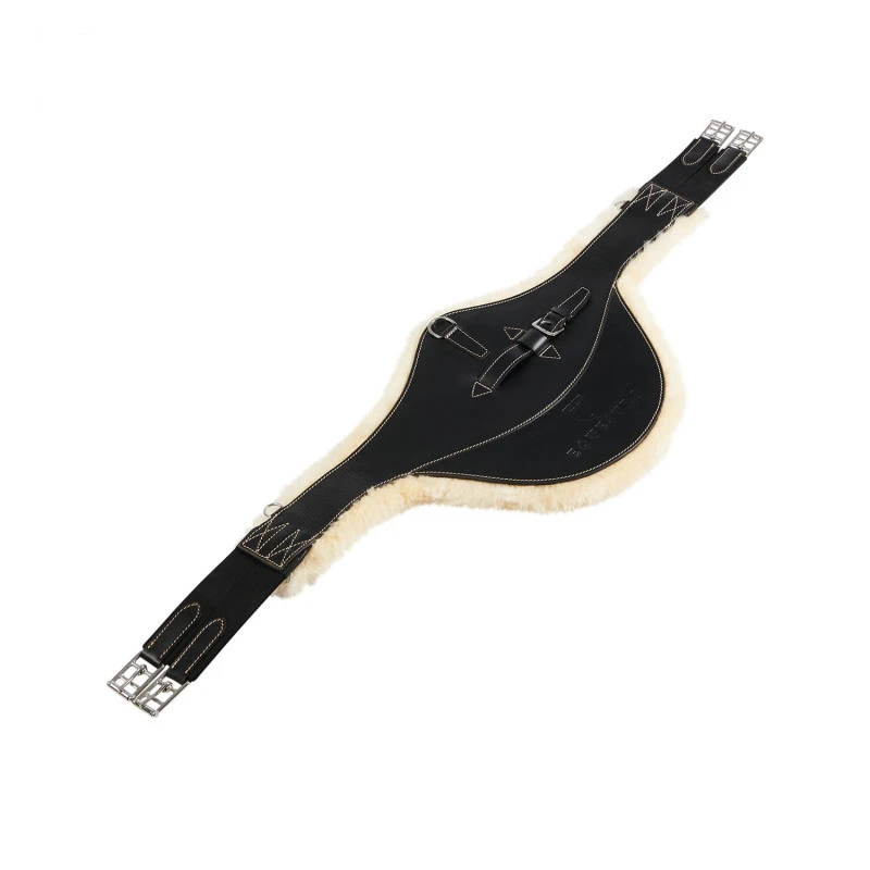 Jumping girth with belly guard for English saddle