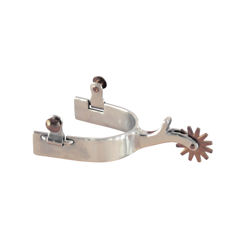 Ss Spurs W/Solid Brass Rowel