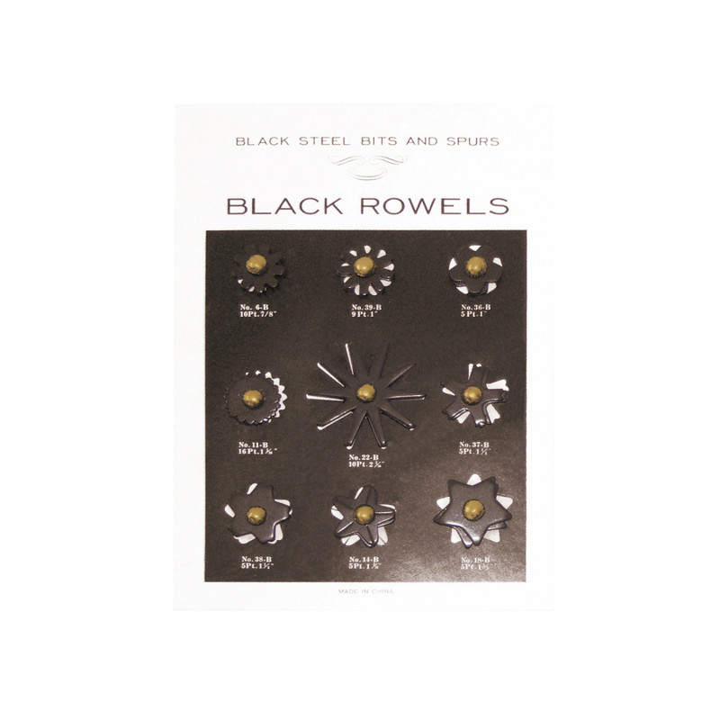 Black Rowels Card. Big Size