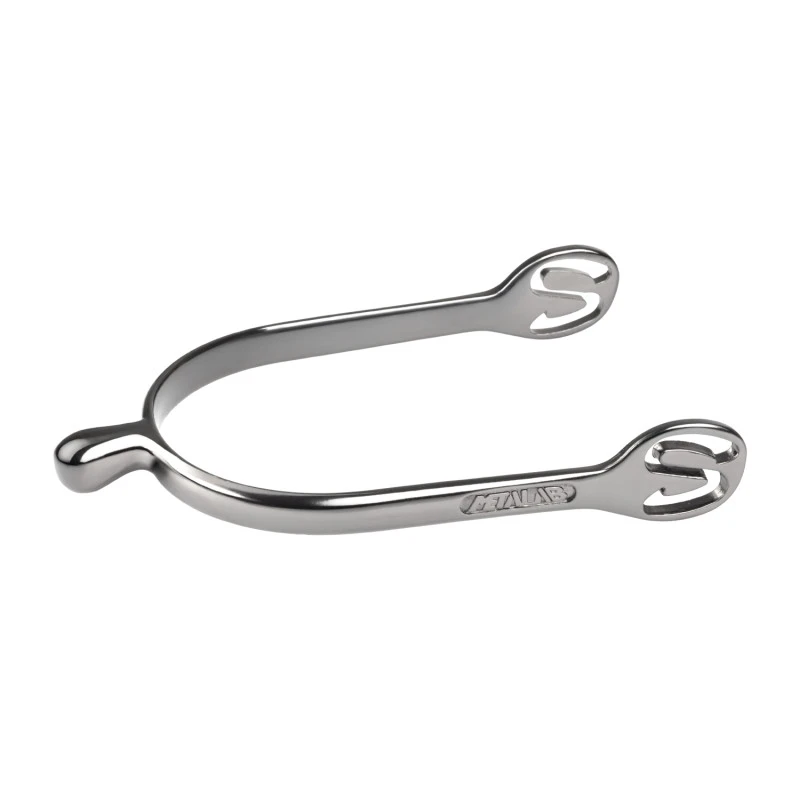 METALAB DROP-SHAPED CHROME SPURS