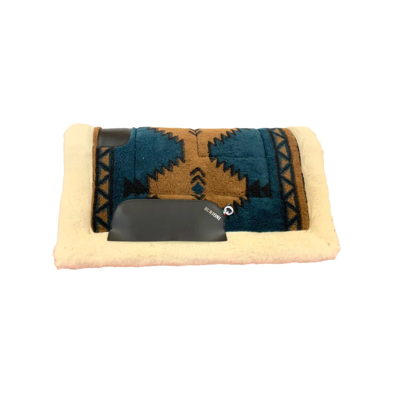 WESTERN CLASSIC SADDLE PAD IN POLO FLEECE AND BOTTOM WOOL