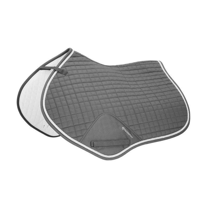 Shaped jumping saddle pad in cotton