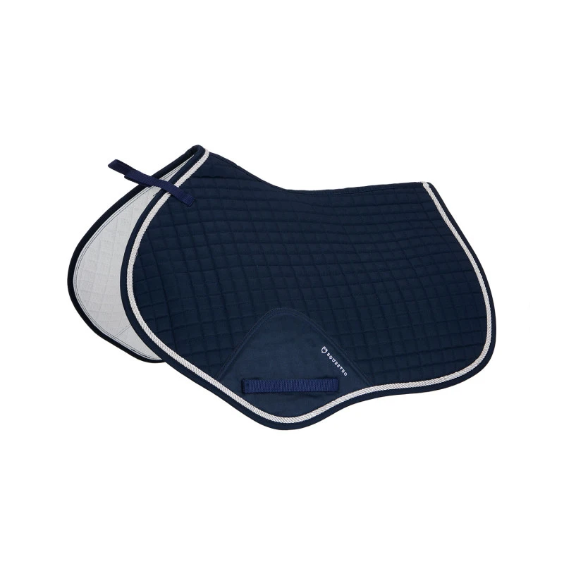Shaped jumping saddle pad in cotton