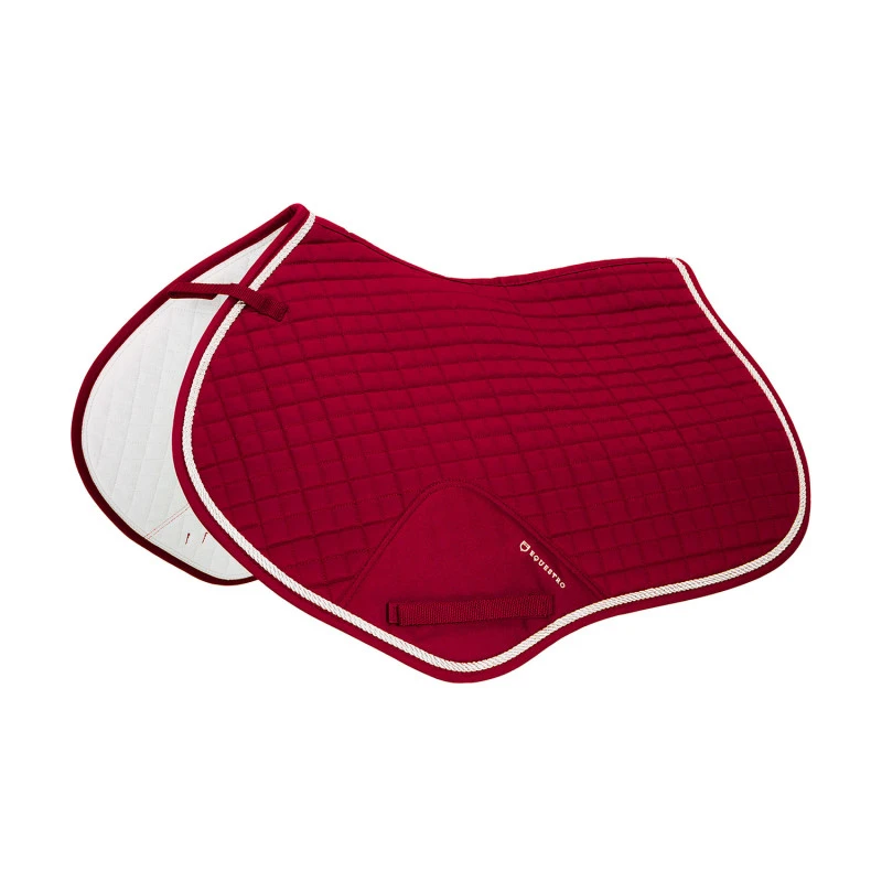 Shaped jumping saddle pad in cotton