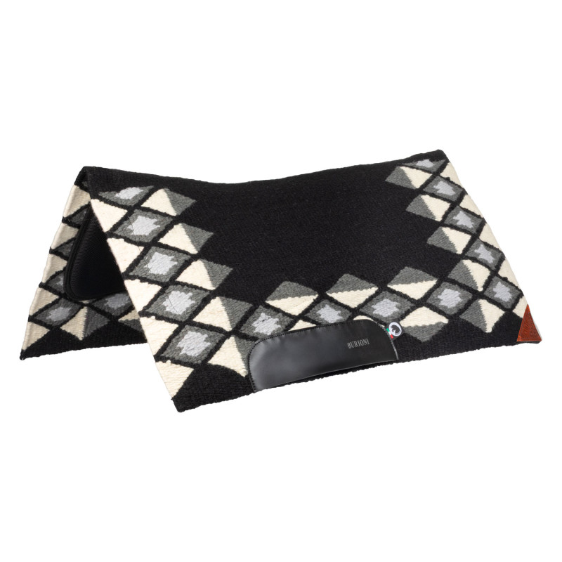 Western Show Saddle Pad In Wool With Dry F Padding