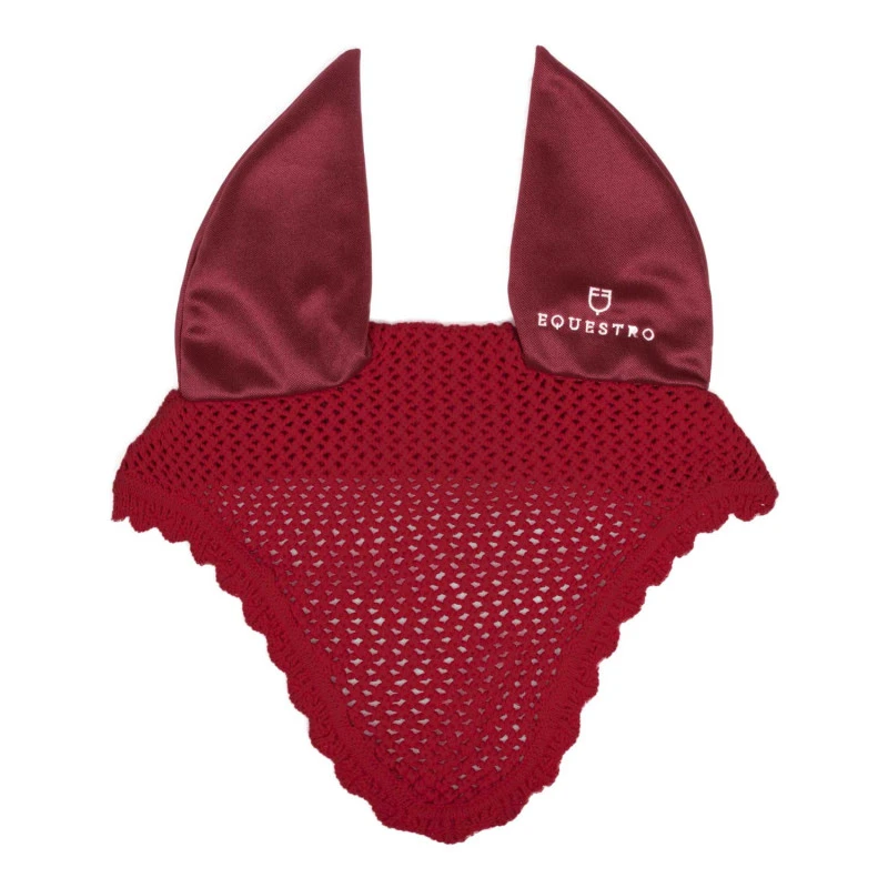 Cuffietta in maglia con orecchie elasticizzate
