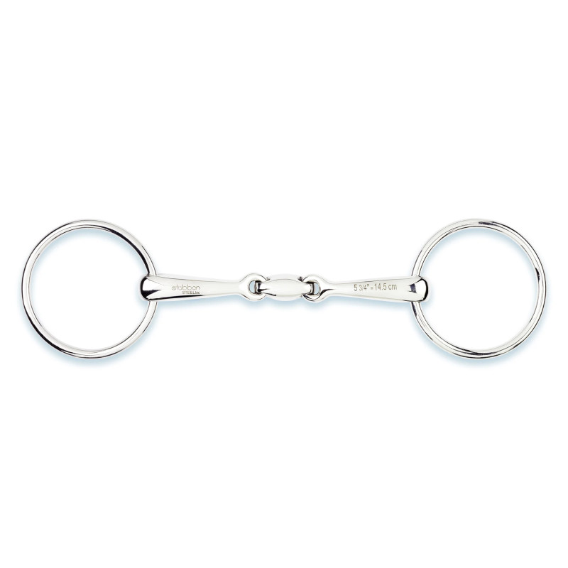 STUBBEN EASY-CONTROL LOOSE RING SNAFFLE, (1 pc)