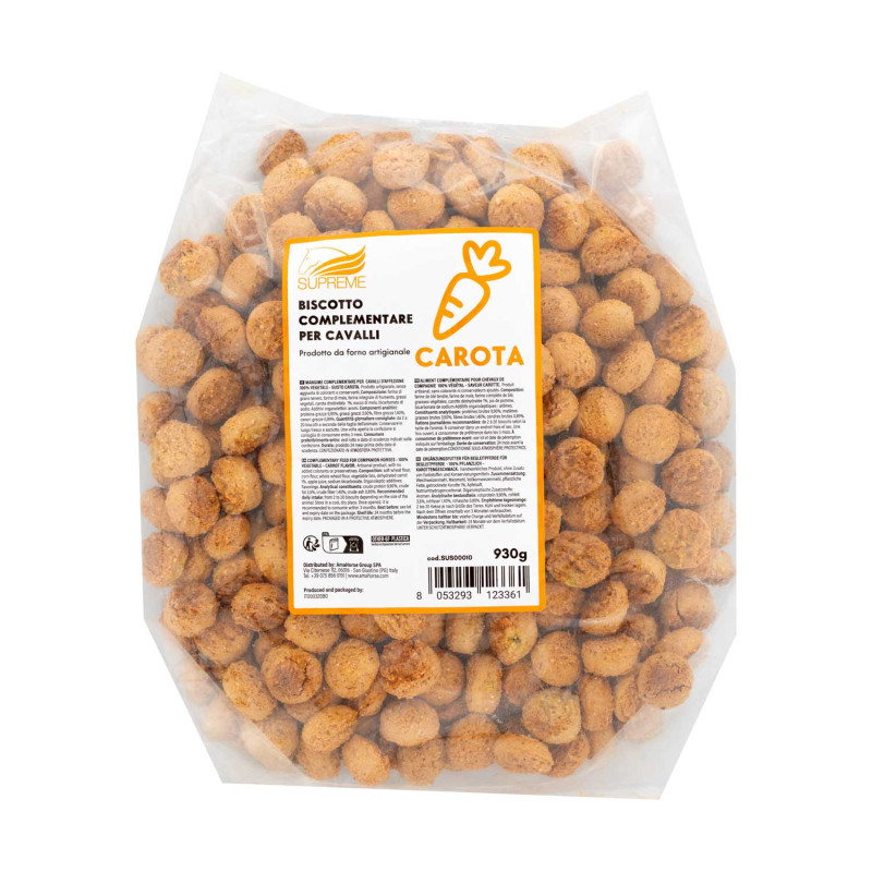 VEGETABLE BISCUIT FOR HORSES CARROT FLAVOUR (930 g.)