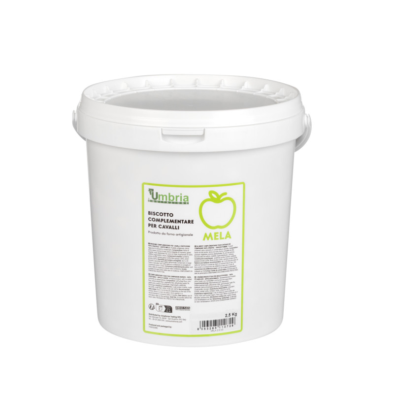 VEGETABLE BISCUIT FOR HORSES APPLE FLAVOR (2.5 kg)