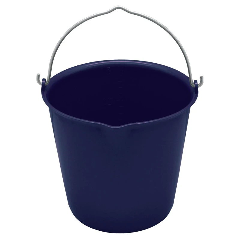 Cubo de plástico flex de 15 l con asa de metal