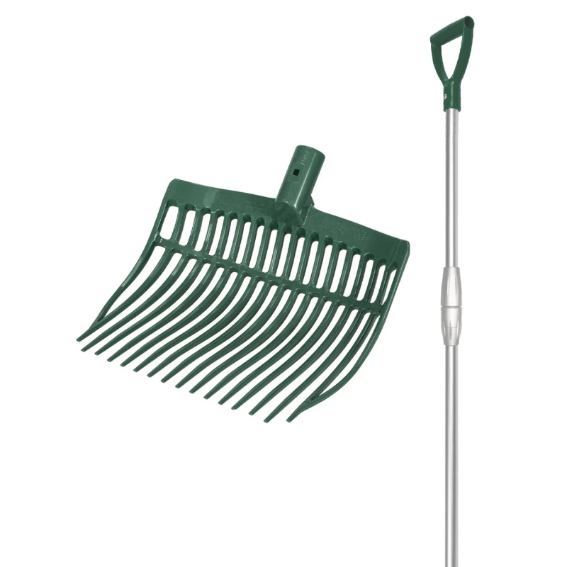 ROUNDED FORK WITH TELESCOPIC ALUMINUM HANDLE
