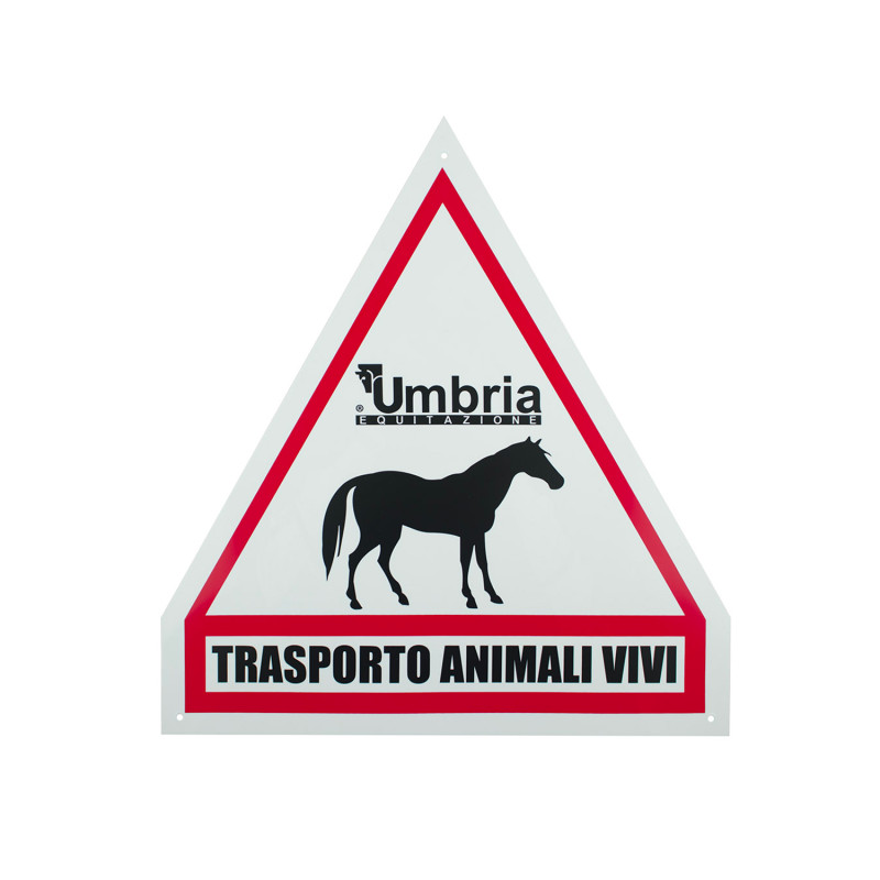 Umbria Equitazione Plastic Triangle Signboard