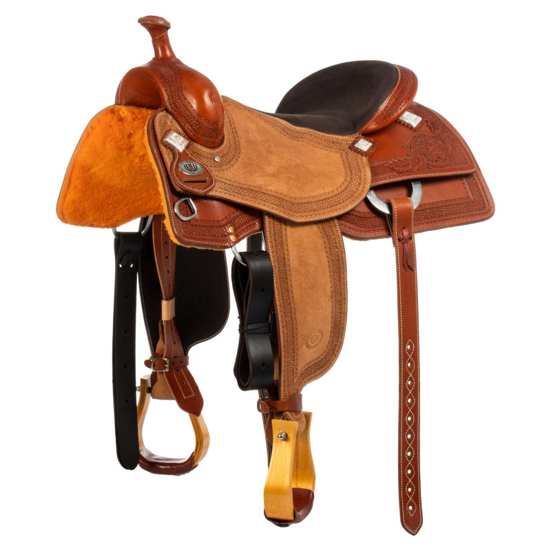 Sillas Westwood classic working cow cognac reverse #FL6 borde #64