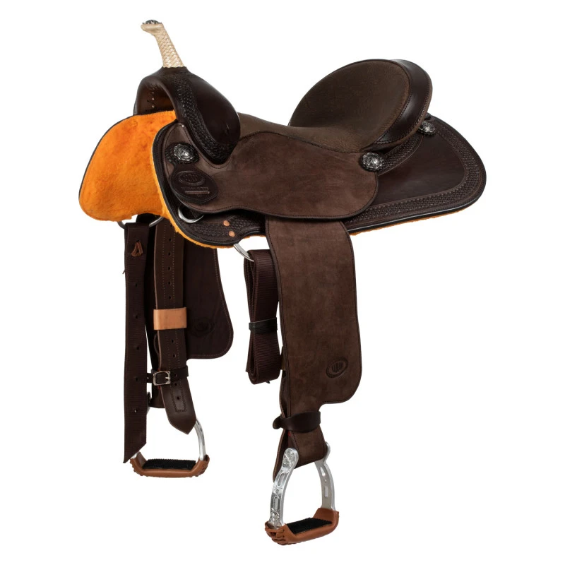 Silla Westwood basic barrel MJ, marrón/reverso marrón, borde con grabado de cesta